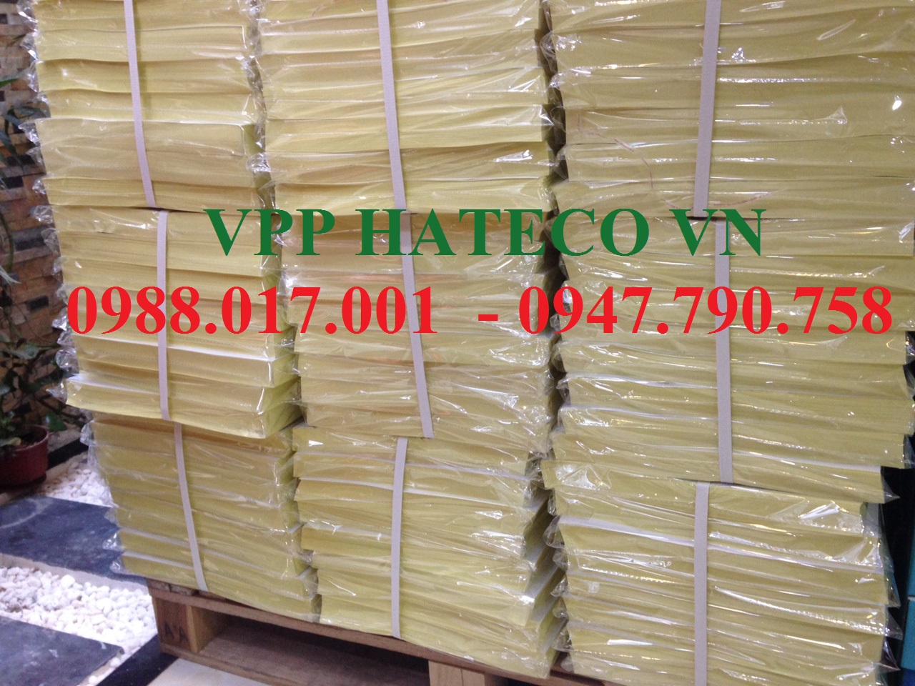 GIẤY DECAN/ ĐỀ CAN A4 ĐẾ VÀNG - GIẤY DECAL THÁI - GIẤY DECAN (TẬP 100 TỜ)