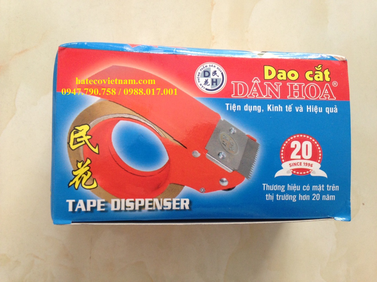 CẮT BĂNG DÍNH CẦM TAY 5F DÂN HOA - DAO CẮT DÁN THÙNG CARTON