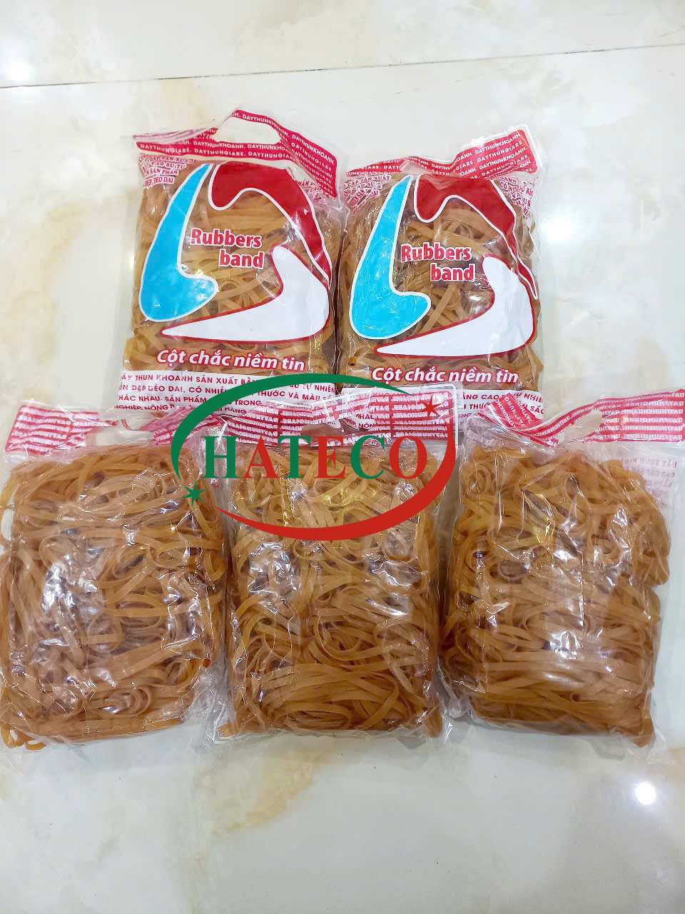 Dây thun bản lớn - Chun đại dây chun vòng sợi phở / dây chun vòng buộc chứng từ (500gr/bịch)