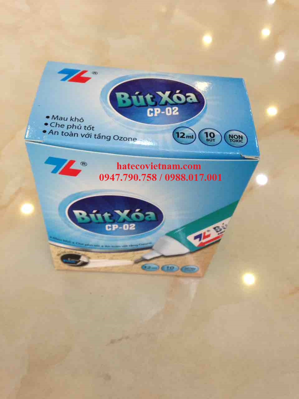 BÚT XÓA NƯỚC THIÊN LONG CP02 - BÚT PHỦ TRẮNG CHÍNH HÃNG DUNG TÍCH 12ML, XÓA NHANH KHÔ