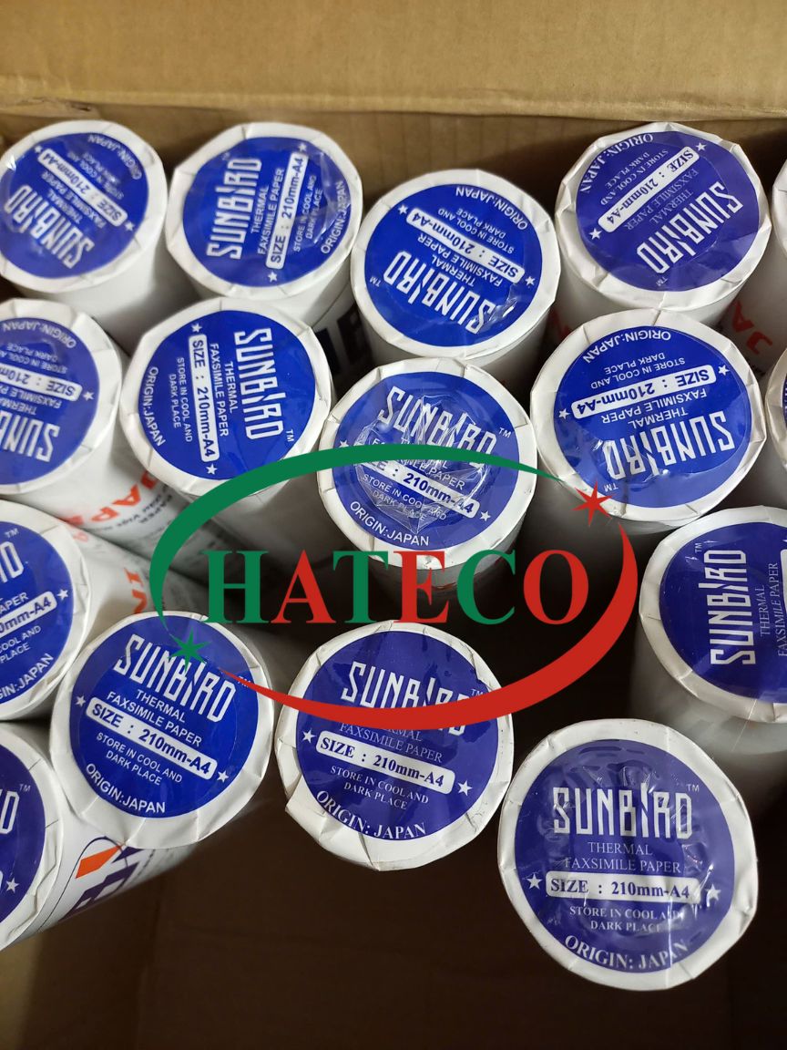 Giấy fax nhiệt Sunbird - Giấy Fax Sunbird xanh - Giấy cà số khung số máy ô tô xe máy FAXSUNBIRDX