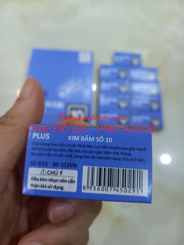 Đạn ghim số 10 Plus (HÀNG CHÍNH HÃNG) - Đinh ghim - Ghim bấm số 10