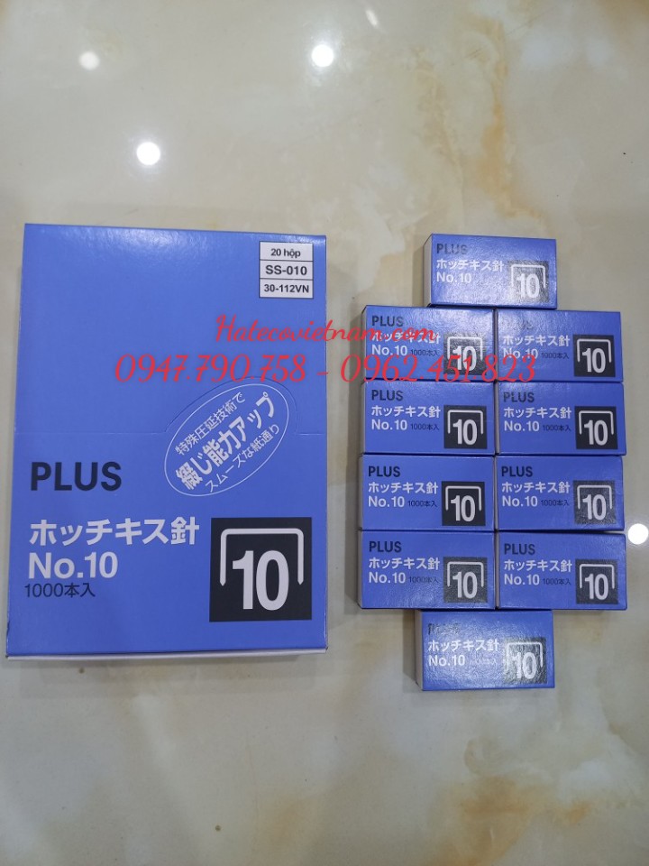 Đạn ghim số 10 Plus (HÀNG CHÍNH HÃNG) - Đinh ghim - Ghim bấm số 10