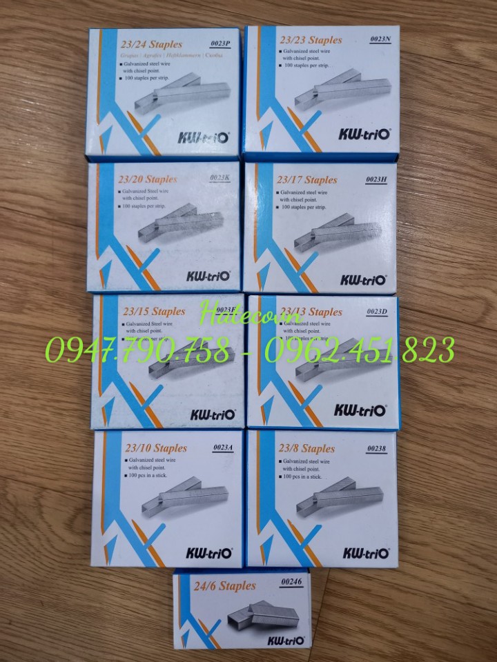 Đạn ghim KW-TriO 26/8, kim bấm 26/8 - 00268 (60/240) (HÀNG CHÍNH HÃNG)