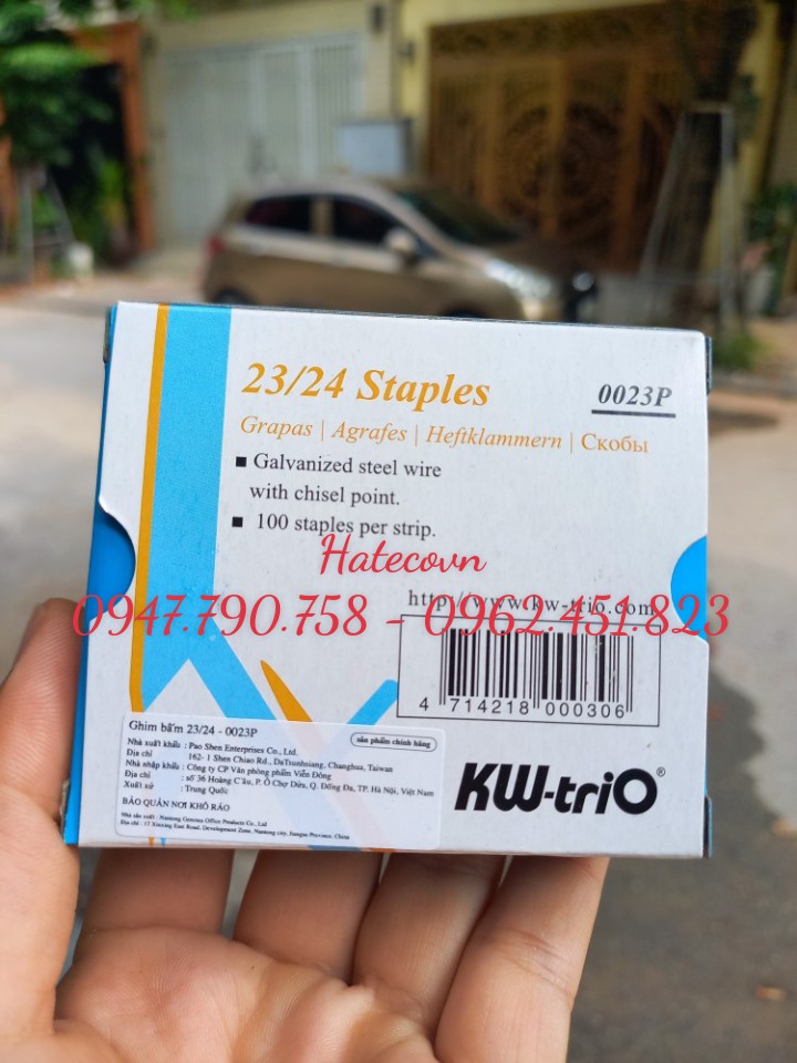 ĐẠN GHIM KW-TRIO 23/24, 23/23, 23/20, 23/17, 23/15, 23/13, 23/10, 23/8, 53/10, 53/8, 24/6 CHÍNH HÃNG