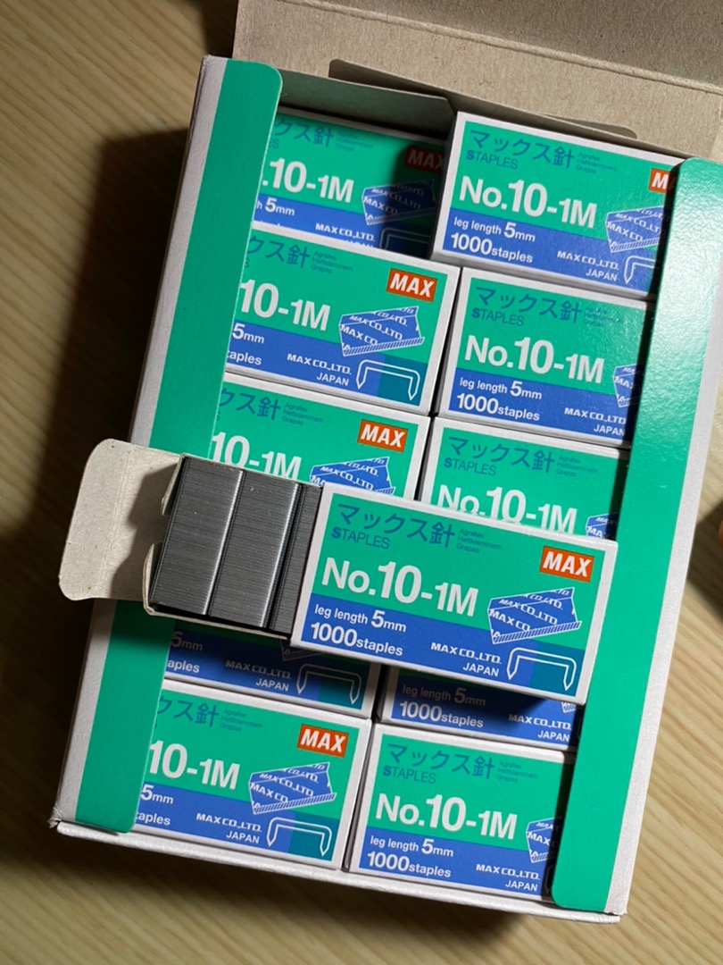 Đạn ghim số 10 Max (HÀNG CHÍNH HÃNG) - Kim bấm - Đinh ghim số 10 NHẬT