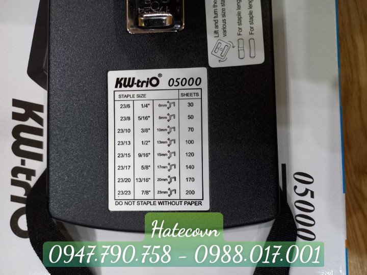 DẬP GHIM ĐÓNG SÁCH KW-TRIO 5000 (240 TỜ) - DẬP GHIM ĐẠI DÀI