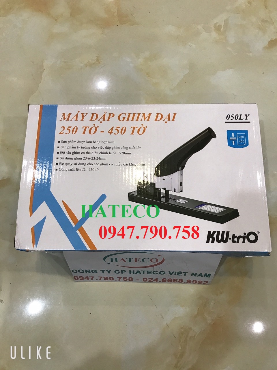 DẬP GHIM ĐẠI 250 TỜ - 450 TỜ KW-TRIO 050LY HÀNG CHÍNH HÃNG