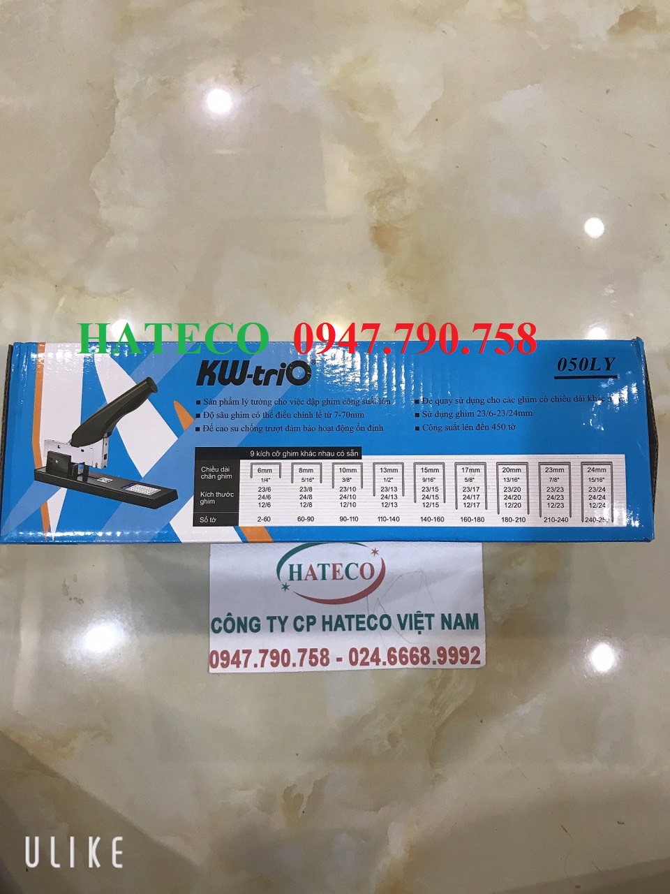 DẬP GHIM ĐẠI 250 TỜ - 450 TỜ KW-TRIO 050LY HÀNG CHÍNH HÃNG