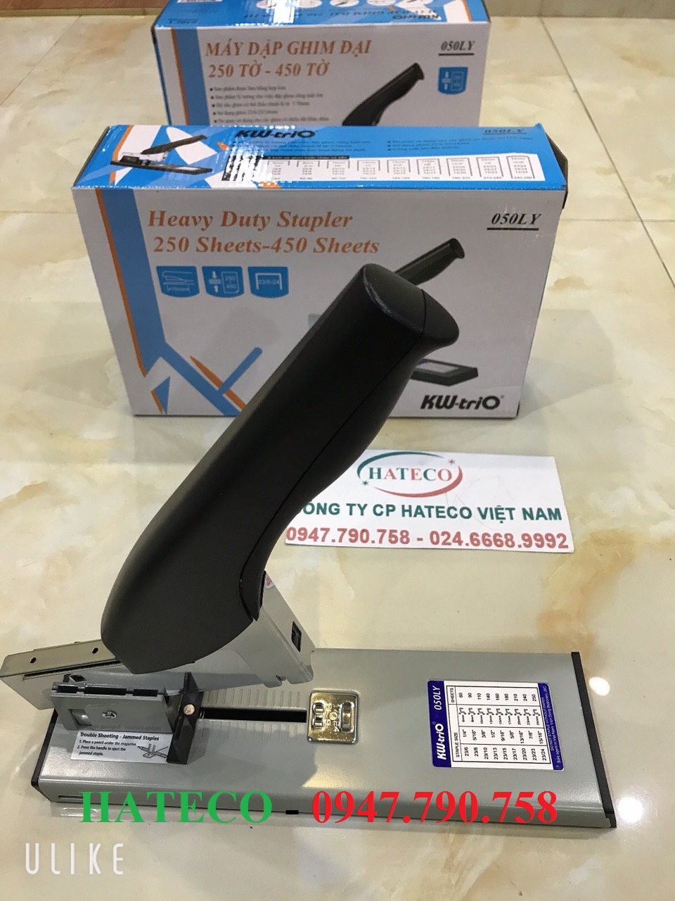 DẬP GHIM ĐẠI 250 TỜ - 450 TỜ KW-TRIO 050LY HÀNG CHÍNH HÃNG