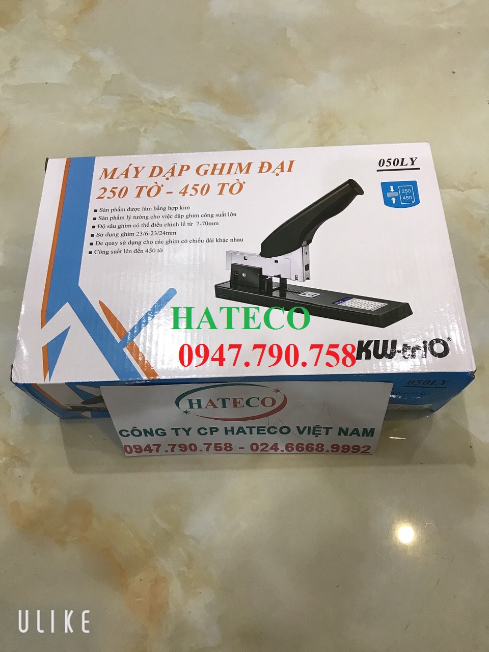 DẬP GHIM ĐẠI 250 TỜ - 450 TỜ KW-TRIO 050LY HÀNG CHÍNH HÃNG