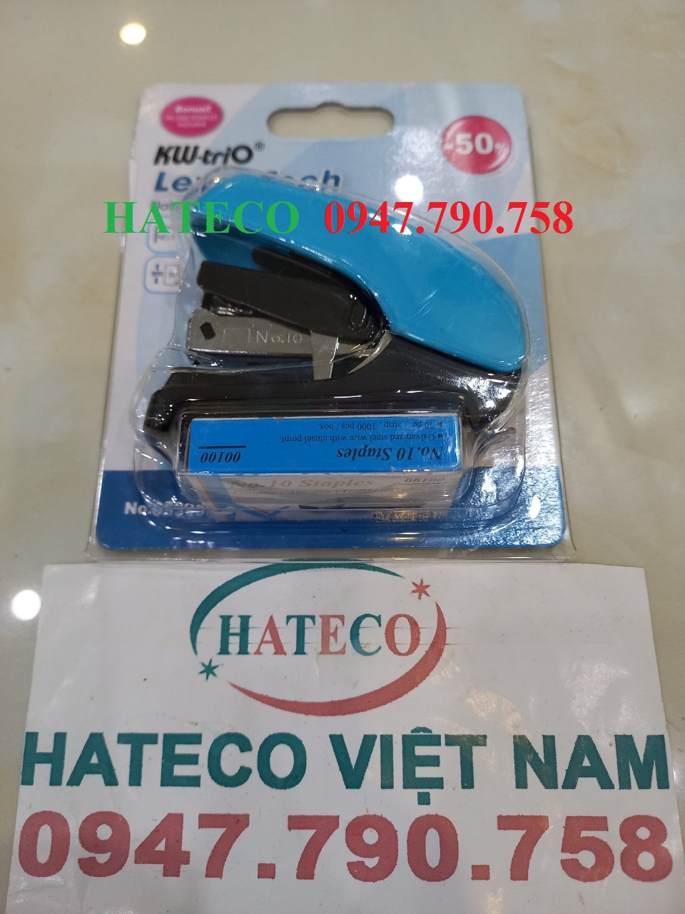 DẬP GHIM TRỢ LỰC SỐ 10 KW-TRIO 5395, TẶNG KÈM ĐẠN GHIM (30 TỜ) HÀNG CHÍNH HÃNG