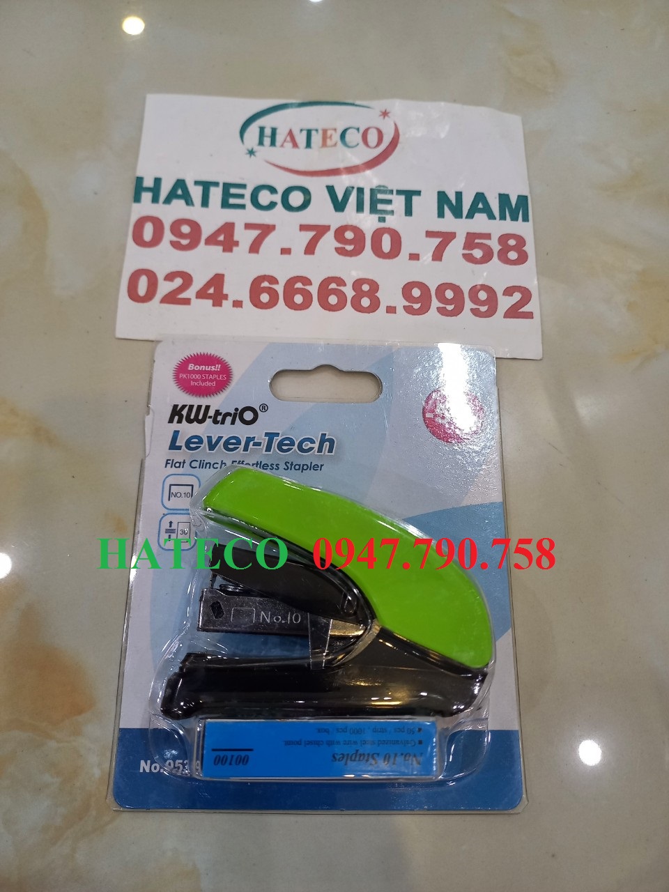 DẬP GHIM TRỢ LỰC SỐ 10 KW-TRIO 5395, TẶNG KÈM ĐẠN GHIM (30 TỜ) HÀNG CHÍNH HÃNG