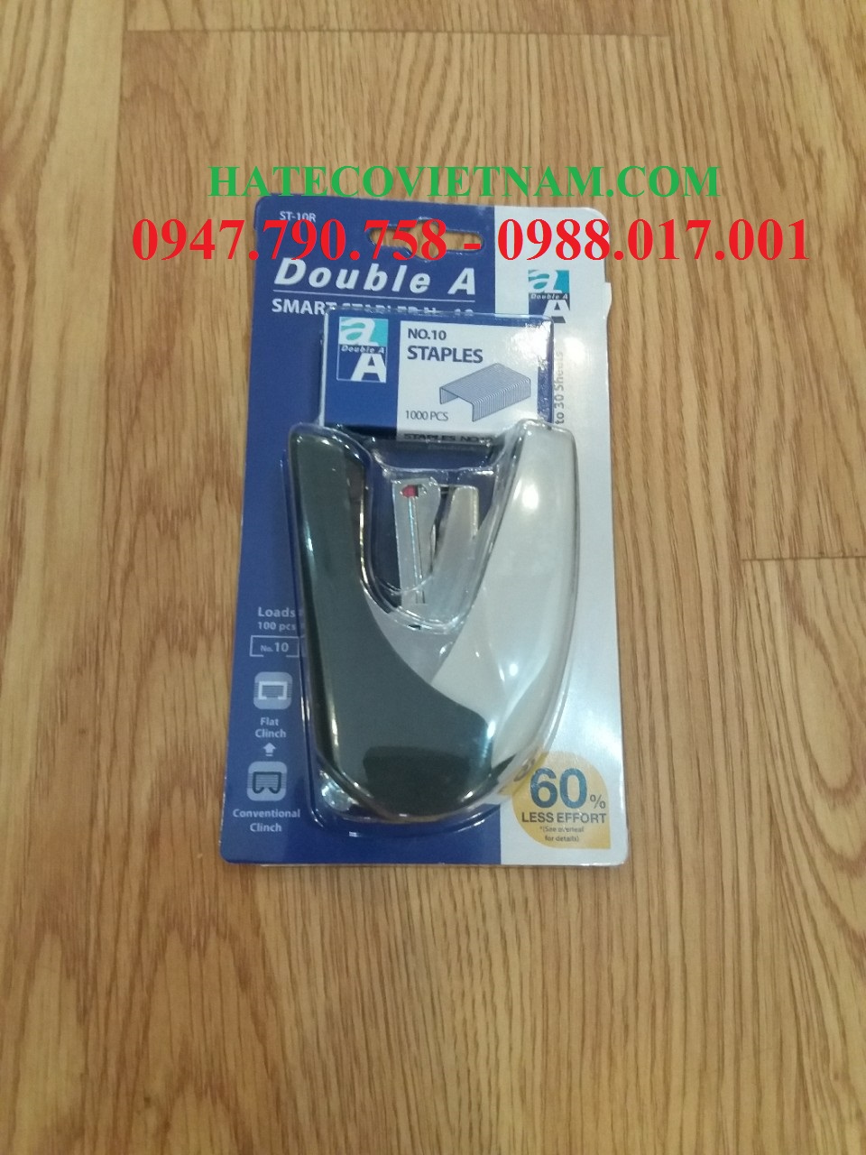 DẬP GHIM TRỢ LỰC DOUBLE A THÁI LAN ST10R, 30 TỜ - DẬP THÔNG MINH HÀNG CHÍNH HÃNG