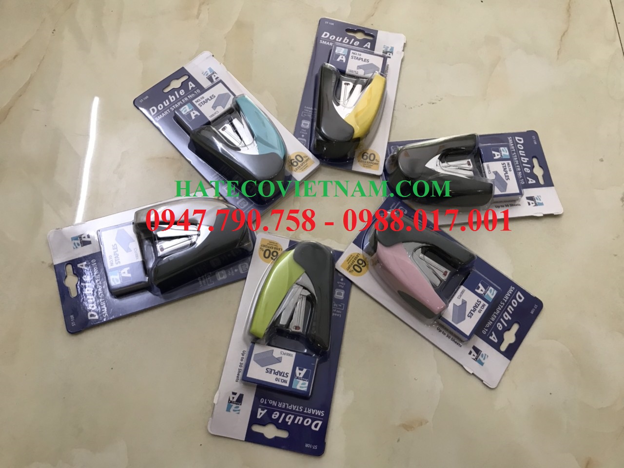 DẬP GHIM TRỢ LỰC DOUBLE A THÁI LAN ST10R, 30 TỜ - DẬP THÔNG MINH HÀNG CHÍNH HÃNG