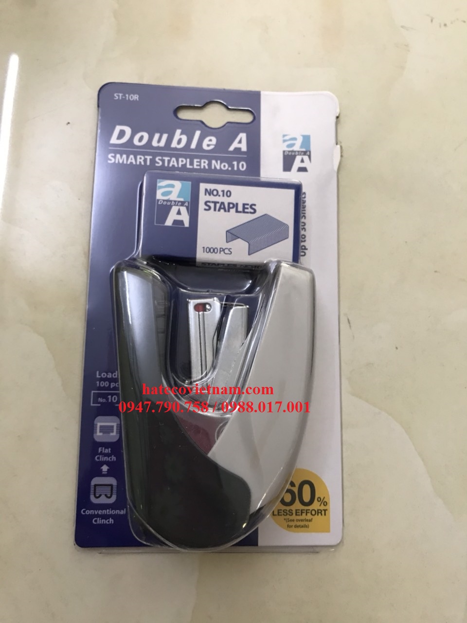 DẬP GHIM TRỢ LỰC DOUBLE A THÁI LAN ST10R, 30 TỜ - DẬP THÔNG MINH HÀNG CHÍNH HÃNG