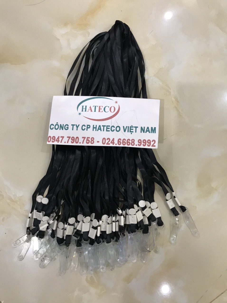 DÂY ĐEO THẺ LỤA MÓC NHỰA MÀU ĐEN (loại 1) - DÂY ĐEO THẺ HỌC SINH, SINH VIÊN (SỈ LIÊN HỆ ĐỂ CÓ GIÁ TỐT NHẤT)