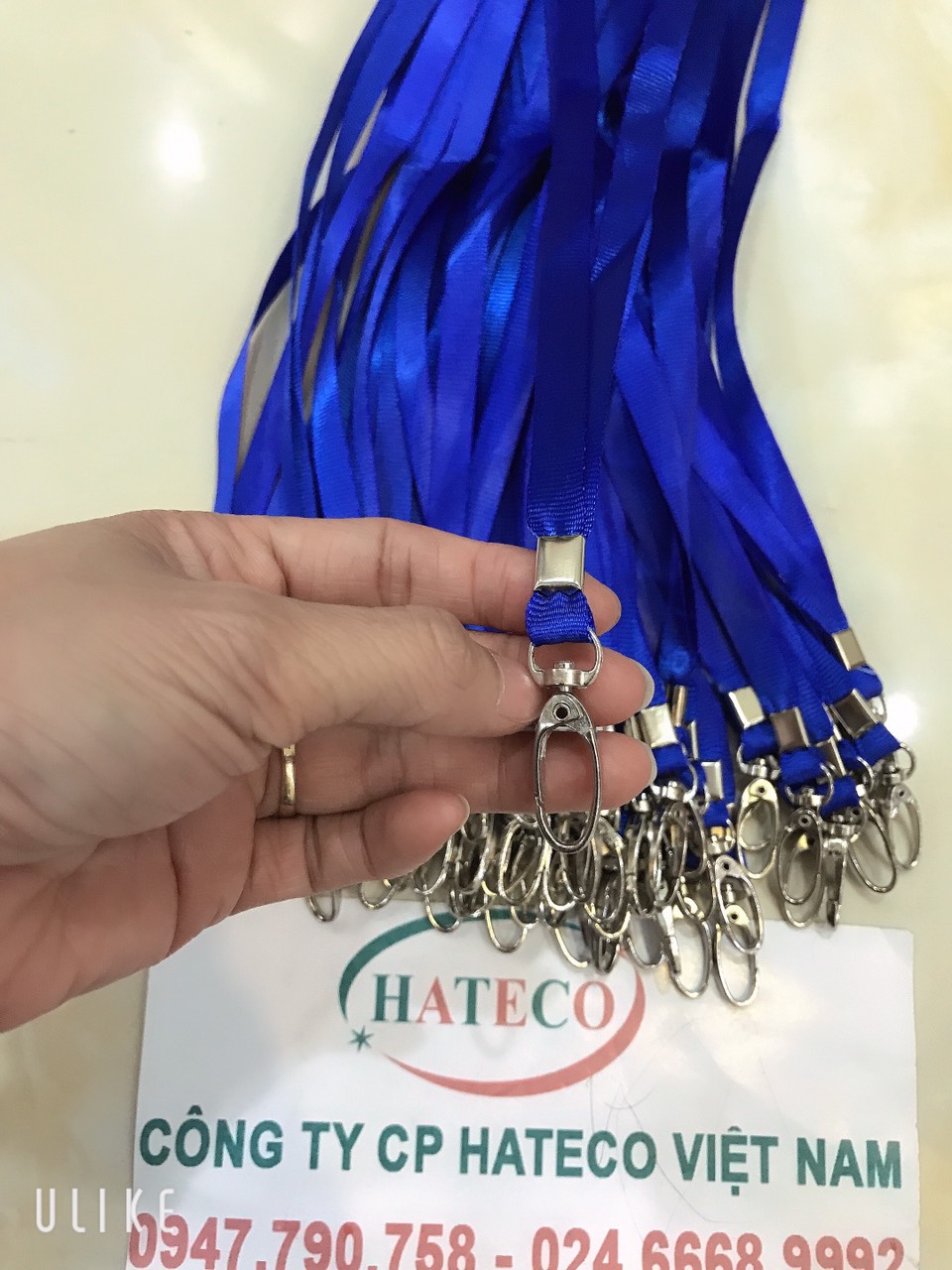 DÂY ĐEO THẺ LỤA MÓC SẮT bản rộng 1cm (loại 1) - DÂY ĐEO THẺ HỌC SINH, SINH VIÊN