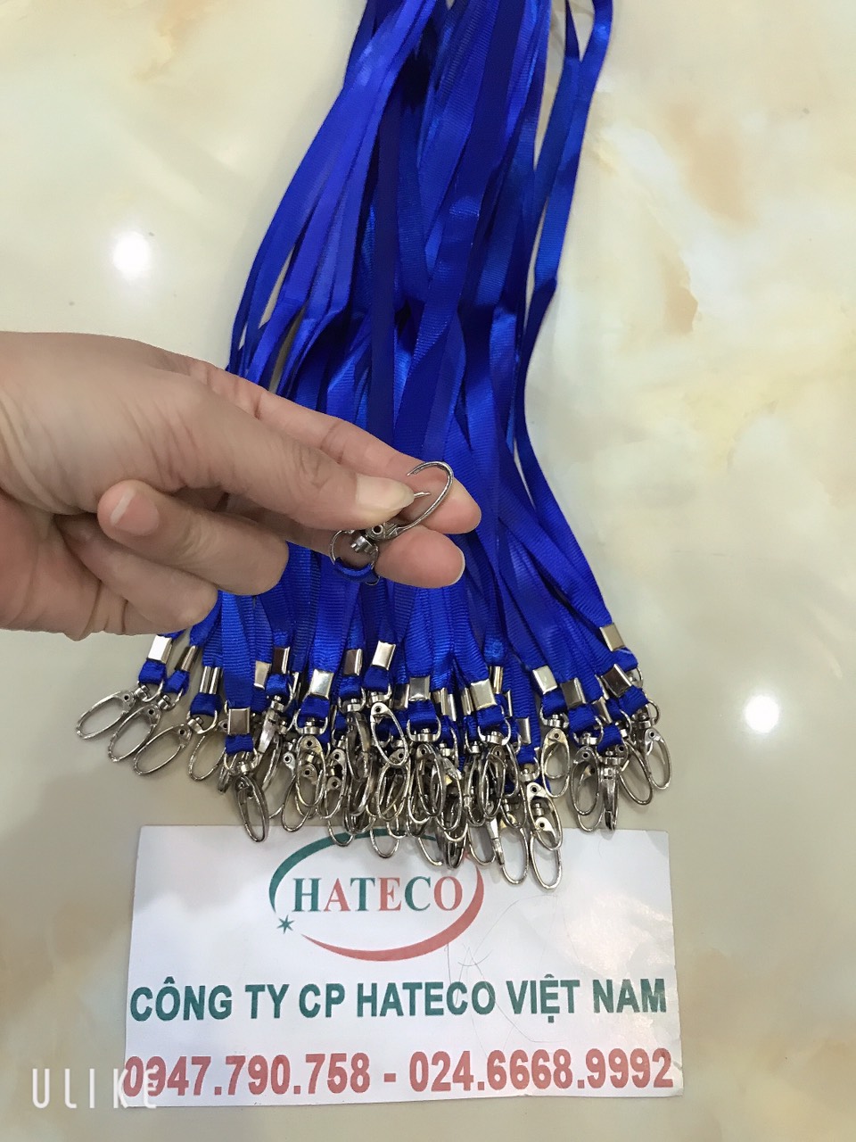 DÂY ĐEO THẺ LỤA MÓC SẮT bản rộng 1cm (loại 1) - DÂY ĐEO THẺ HỌC SINH, SINH VIÊN