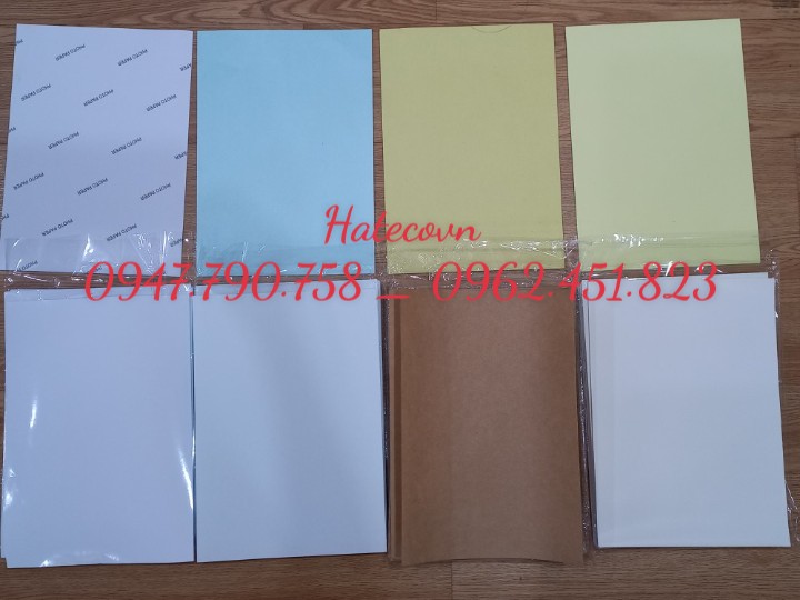 ĐỀ CAN DA BÒ A4 - DECAL XI MĂNG - DECAL BÁM DÍNH TỐT (100 tờ/ tập)