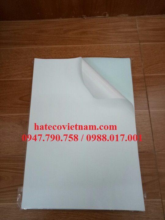 GIẤY DECAN/ ĐỀ CAN A4 ĐẾ XANH NHÁM - DECAL NHÁM THÁI (TẬP 100 TỜ)