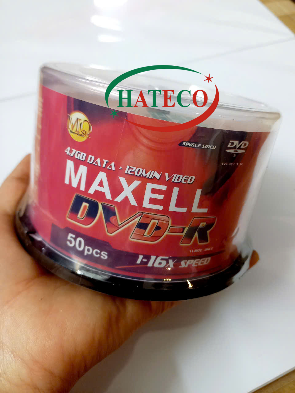 ĐĨA DVD Trắng Maxell 4.7GB 16x Loại tốt - DVDMaxell tốt - DVD hộp 50 Đĩa dvd