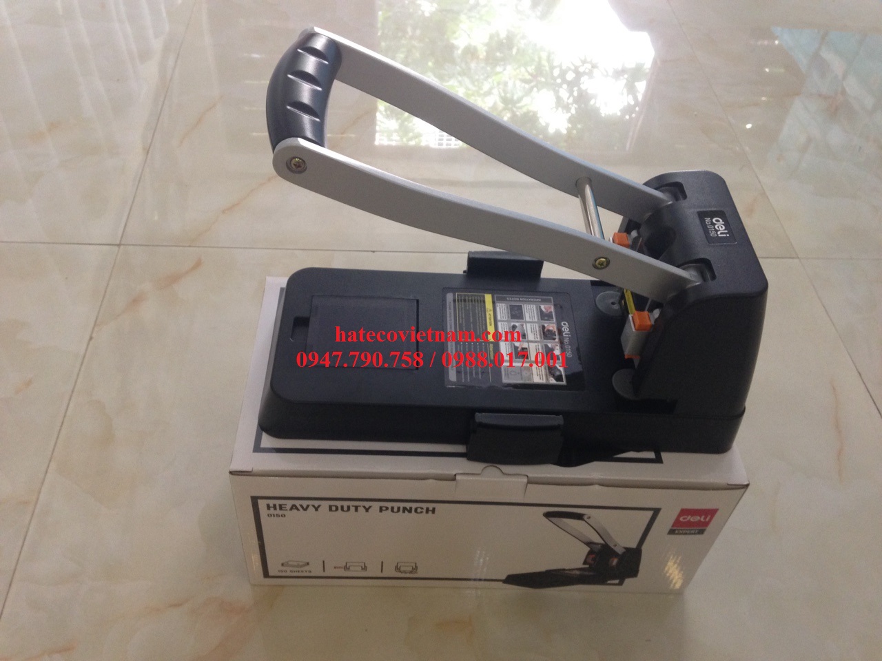 MÁY ĐỤC LỖ 150 TỜ DELI 0150( ĐỤC LỖ 0150 DELI) HÀNG CHÍNH HÃNG DẬP 2 LỖ 0150