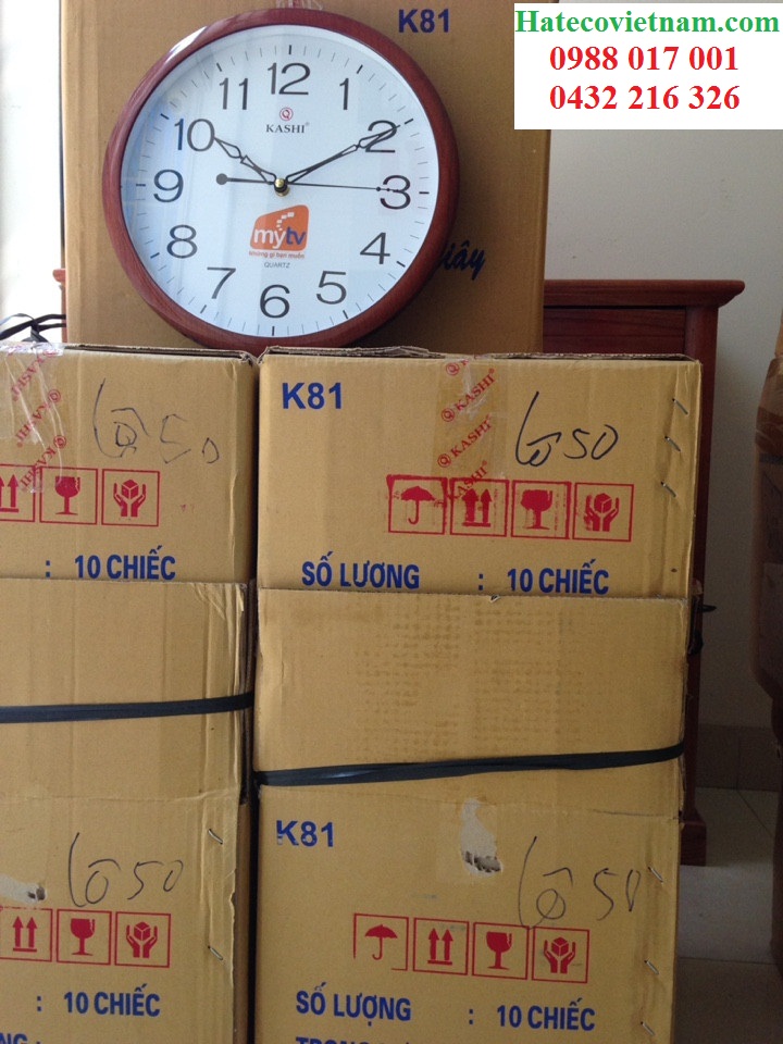ĐỒNG HỒ TREO TƯỜNG KASHI K81 SỐ HỌC TRÒ KIM TRÔI SIÊU TĨNH Đồng hồ treo tường chính hãng bảo hành 2 năm