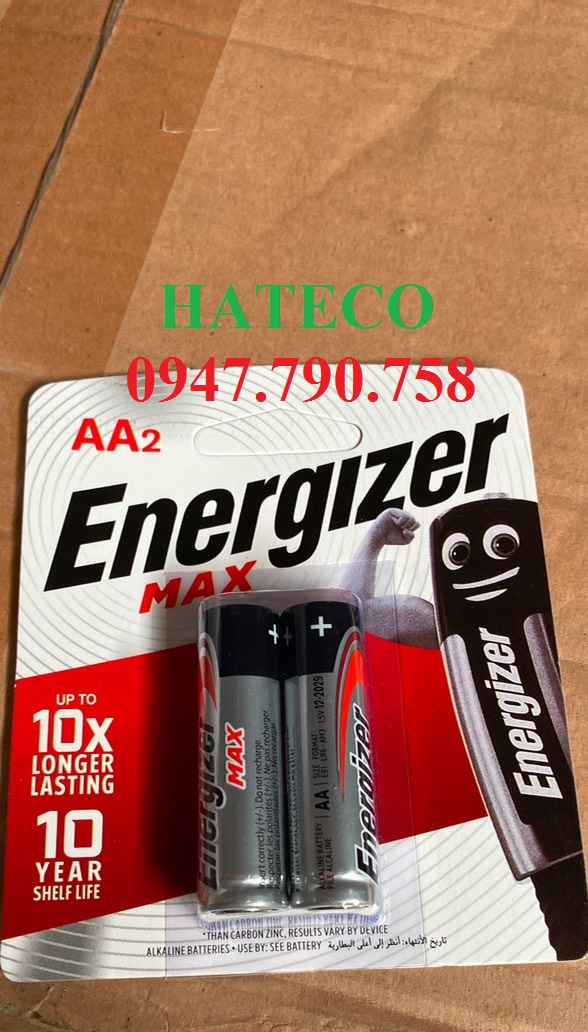 Pin Energizer 2A Vỉ 2 viên  - AA MAX LR6 (Pin tiểu)