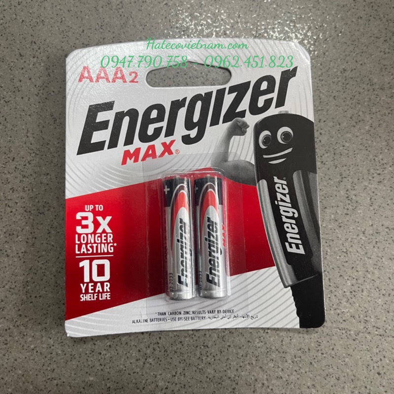 Pin Energizer 2A Vỉ 2 viên  - AA MAX LR6 (Pin tiểu)