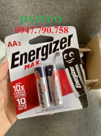 Pin Energizer 2A Vỉ 2 viên  - AA MAX LR6 (Pin tiểu)