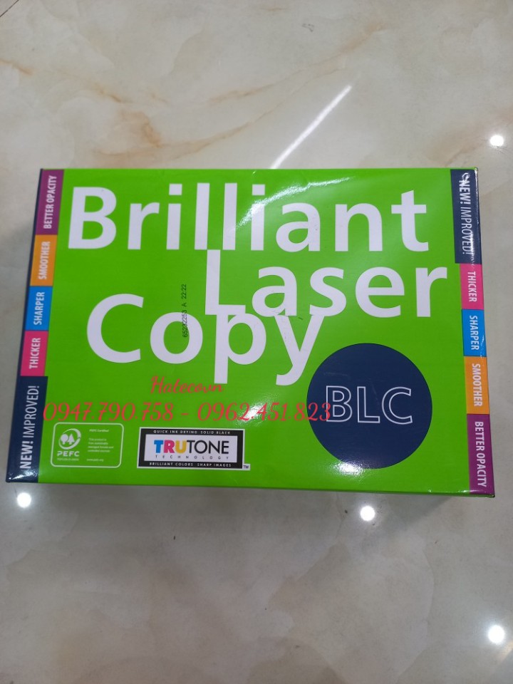 GIẤY IN BLC BRILLIANT LASER COPY 70GSM A4 - PHOTOCOPY - GIẤY NGOẠI INDONEXIA GIẤY IN GIÁ RẺ
