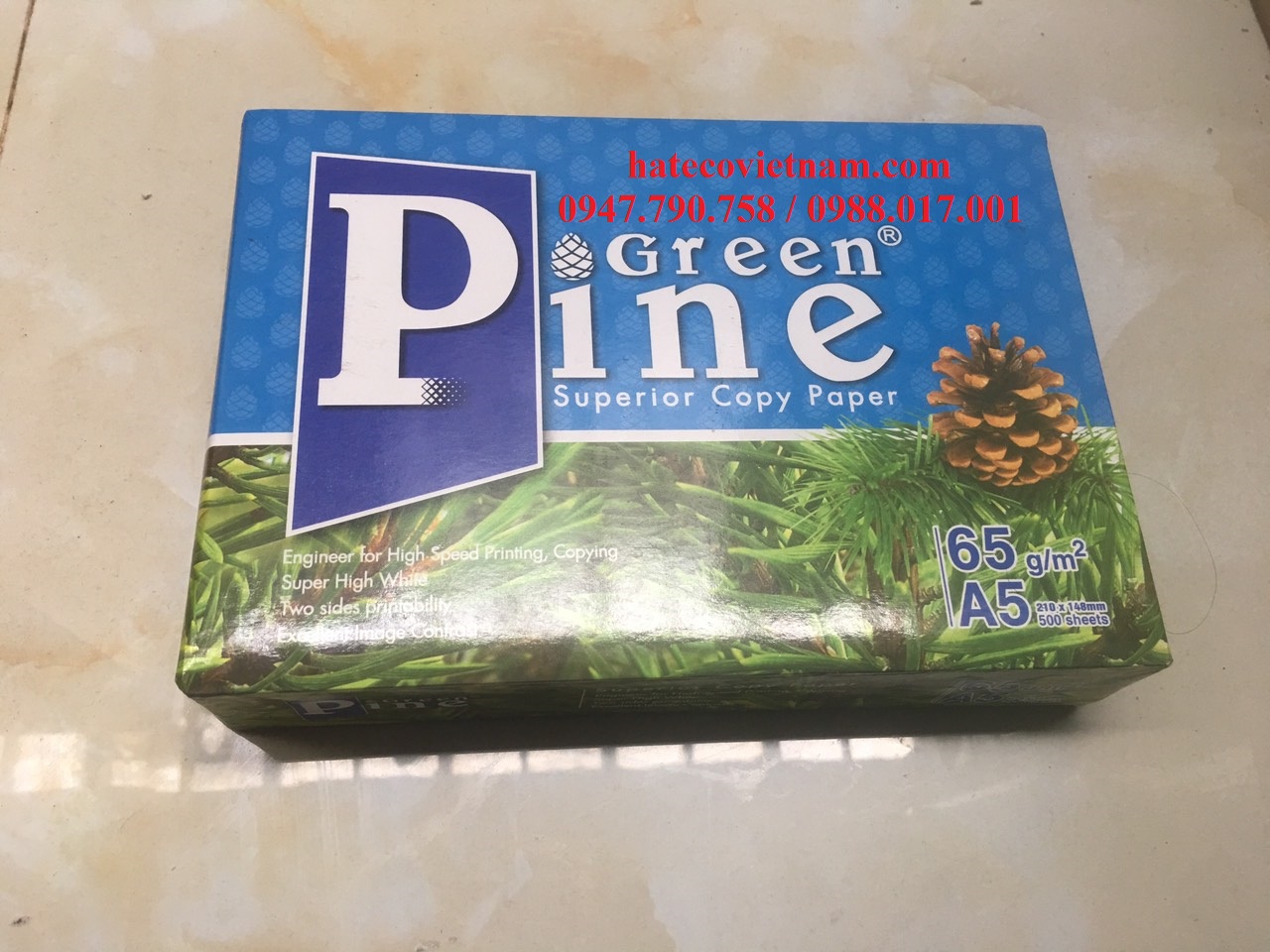 GIẤY GREEN PINE A5 ĐỊNH LƯỢNG 65 GSM - GIẤY IN