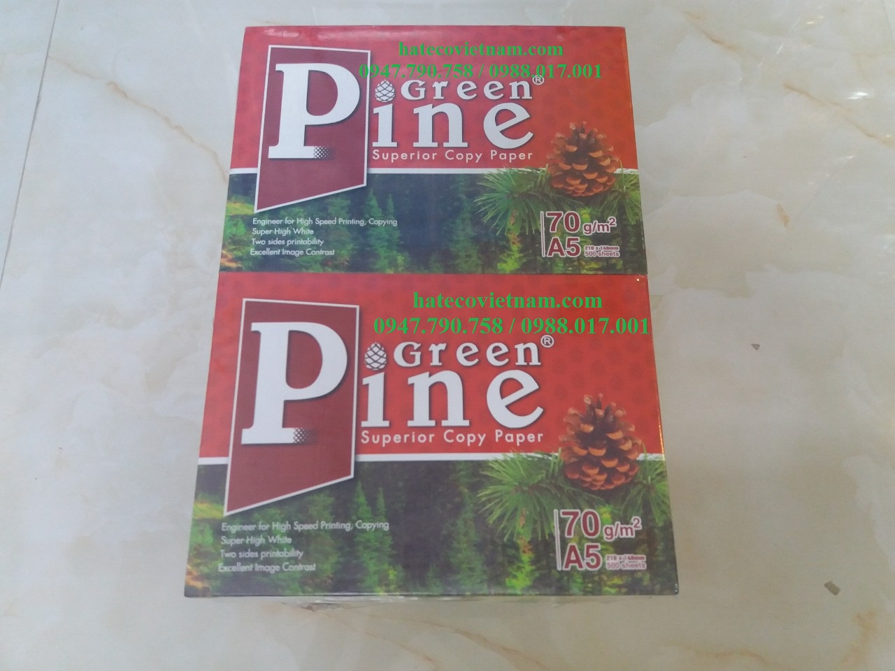 GIẤY IN PHOTO GREEN PINE A5 ĐỊNH LƯỢNG 70 GSM - GIẤY PHOTO COPY A3 A4 A5 GIÁ RẺ