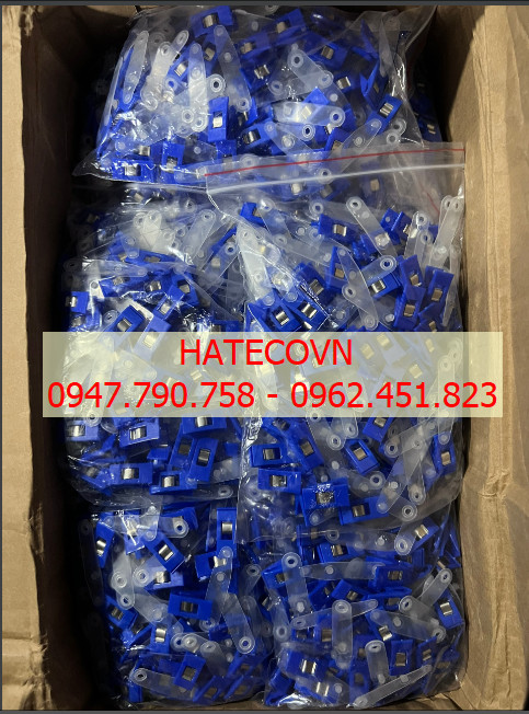 KẸP THẺ NHỰA XANH MÓC TRẮNG(HÀNG CAO CẤP) - CÀI THẺ NHỰA - Kẹp Giữ Thẻ Bằng Nhựa Tiện Dụng - Kẹp thẻ đeo