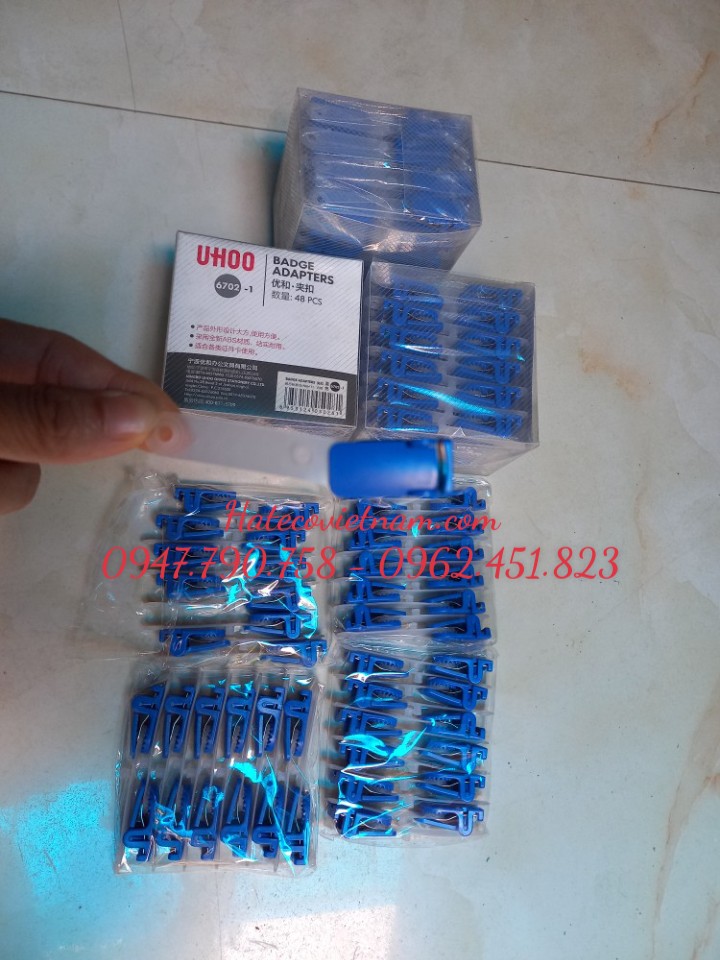 KẸP THẺ UHOO 6702 Móc Kẹp, Đồ Kẹp Chuyên Dụng Cho Bao Đựng Thẻ Tên - Kẹp Thẻ HÀNG DÀY BÓNG ĐẸP