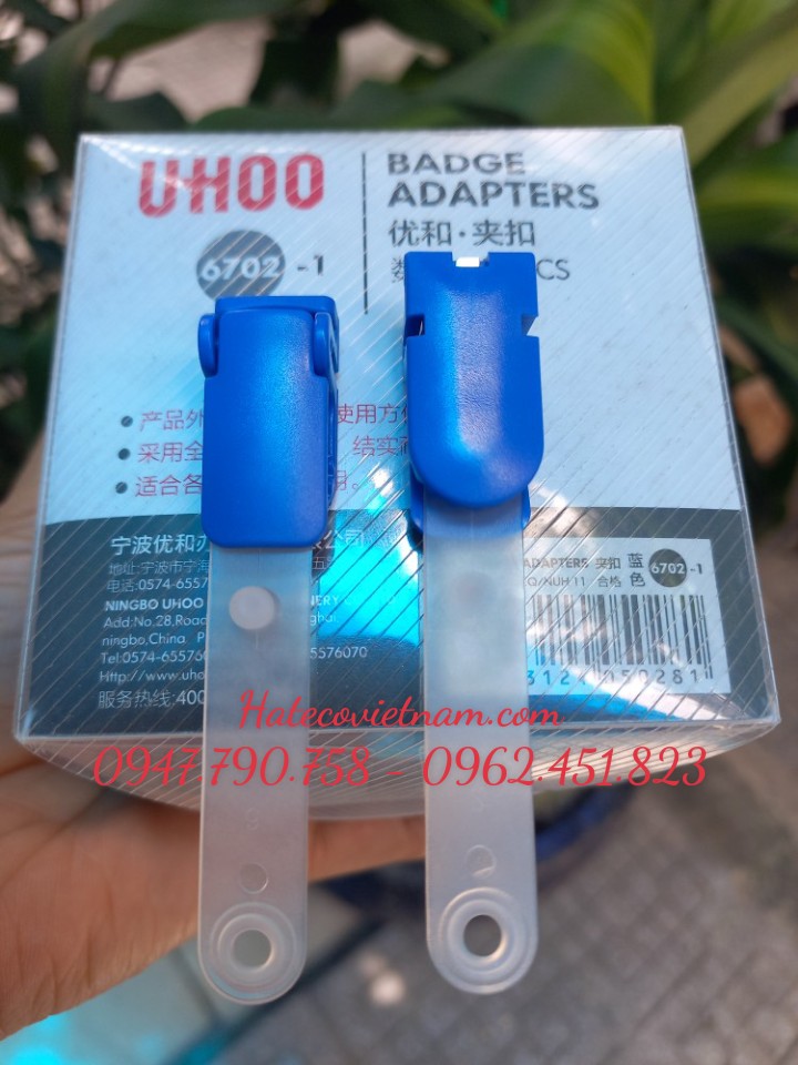KẸP THẺ UHOO 6702 Móc Kẹp, Đồ Kẹp Chuyên Dụng Cho Bao Đựng Thẻ Tên - Kẹp Thẻ HÀNG DÀY BÓNG ĐẸP