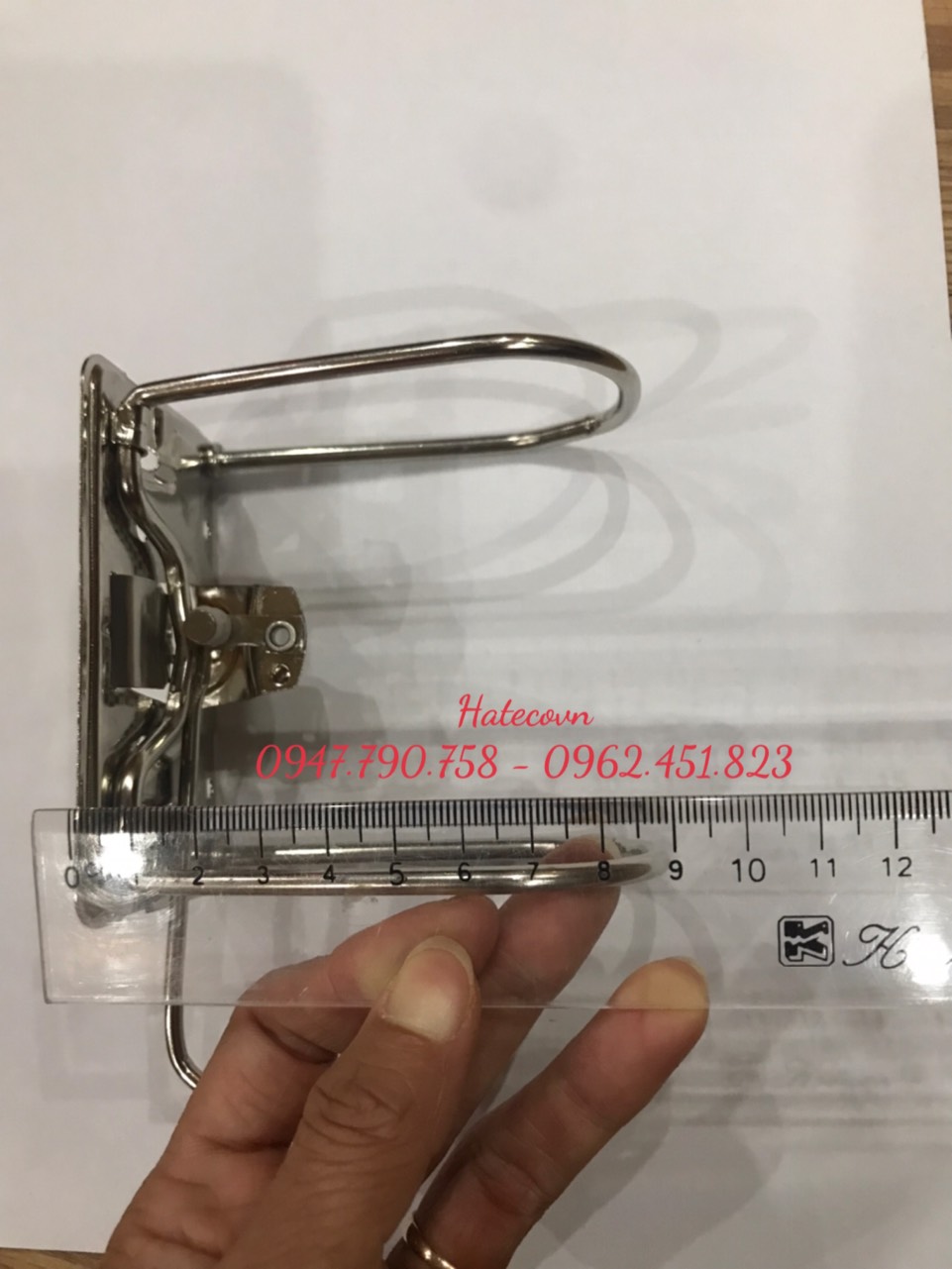 Khóa còng bật 10cm GẮN BẢNG TIN (gồm khóa còng + nẹp còng)