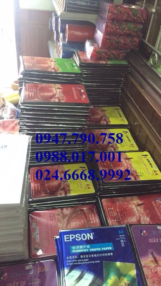 Giấy in ảnh Mạnh Hưng ĐL 135 gsm, bóng 1 mặt (100 tờ) - Giấy Couche HÀNG CHÍNH HÃNG