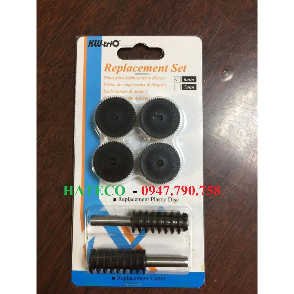 VỈ 2 LƯỠI ĐỤC LỖ KW -TRIO 9330 / 933, 190 TỜ - LƯỠI CẮT DẬP LỖ (CAM KẾT HÀNG CHÍNH HÃNG)