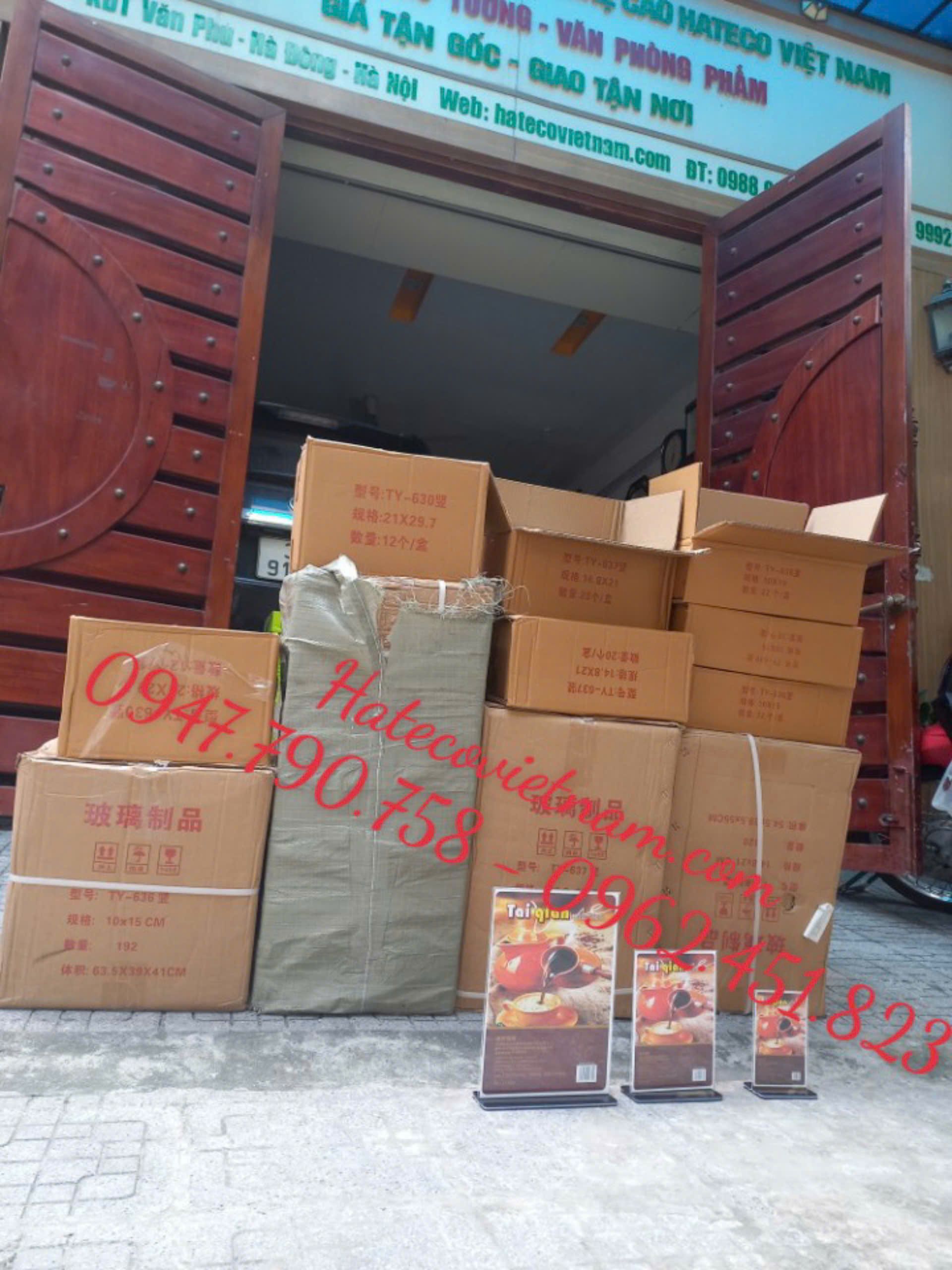 Menu mica DỌC SN trong suốt (đế đen) - Biển để bàn - STANDER - Menu mica để bàn