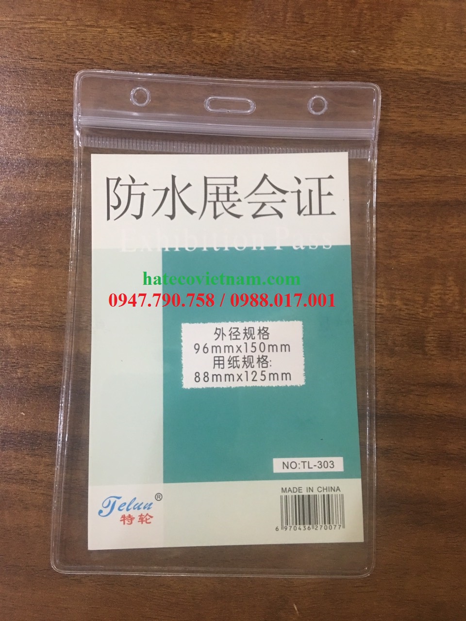 BAO THẺ TÊN 303 (LOẠI 1) chống thấm nước, KT 96*150mm - THẺ ĐEO HỌC SINH, SINH VIÊN