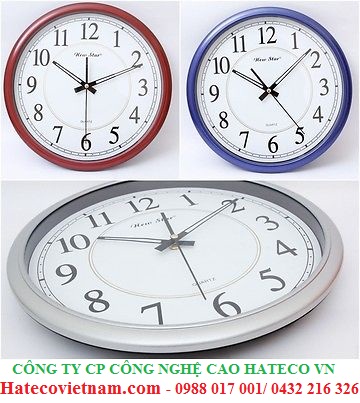 ĐỒNG HỒ TREO TƯỜNG CHÍNH HÃNG NewStar N53 NÂU/XANH/ BẠC - GIÁ RẺ - BẢO HÀNH