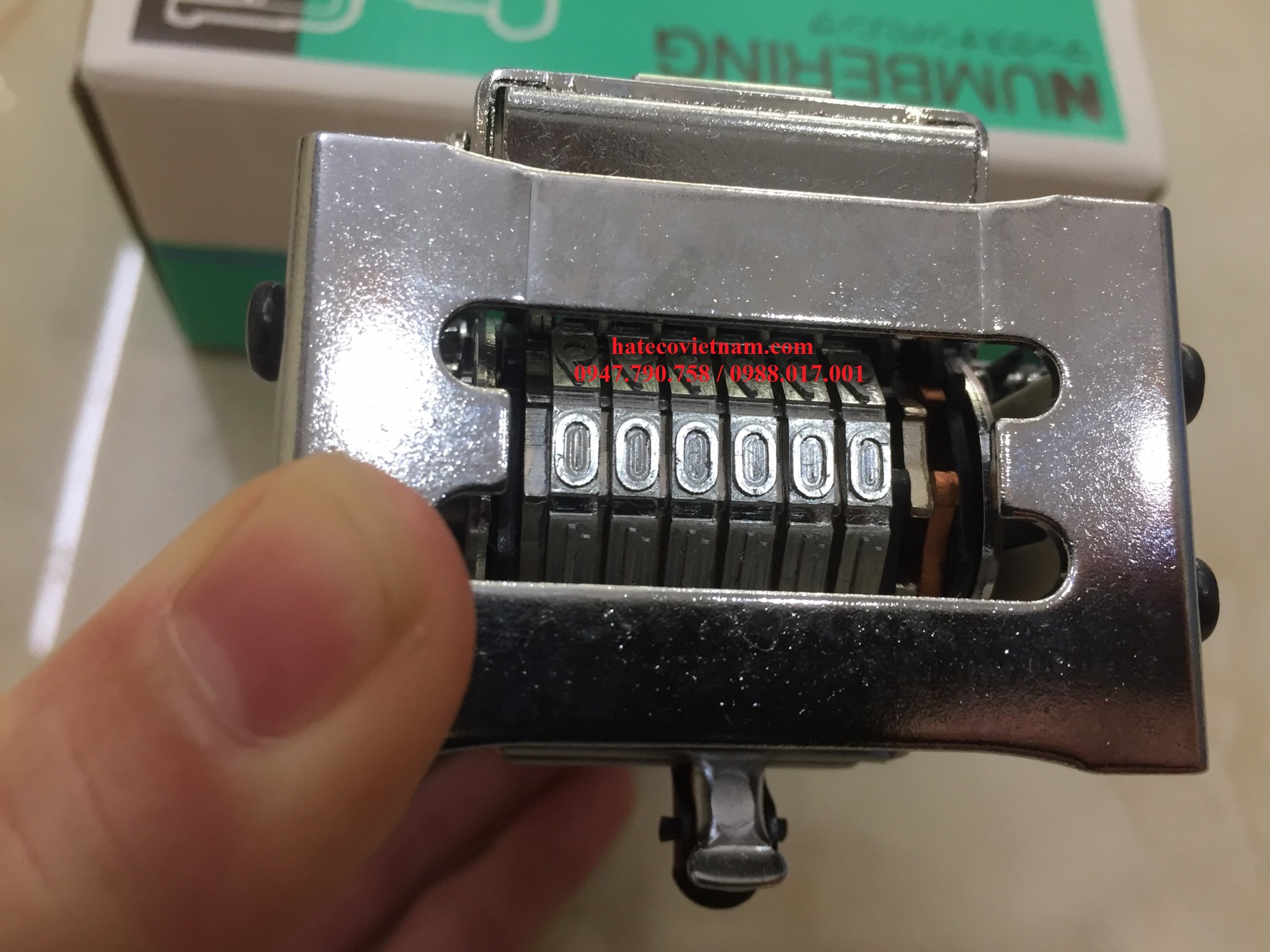 Dấu nhảy số tự động 6 số MAX N-607 NHẬT BẢN (HÀNG CHÍNH HÃNG)