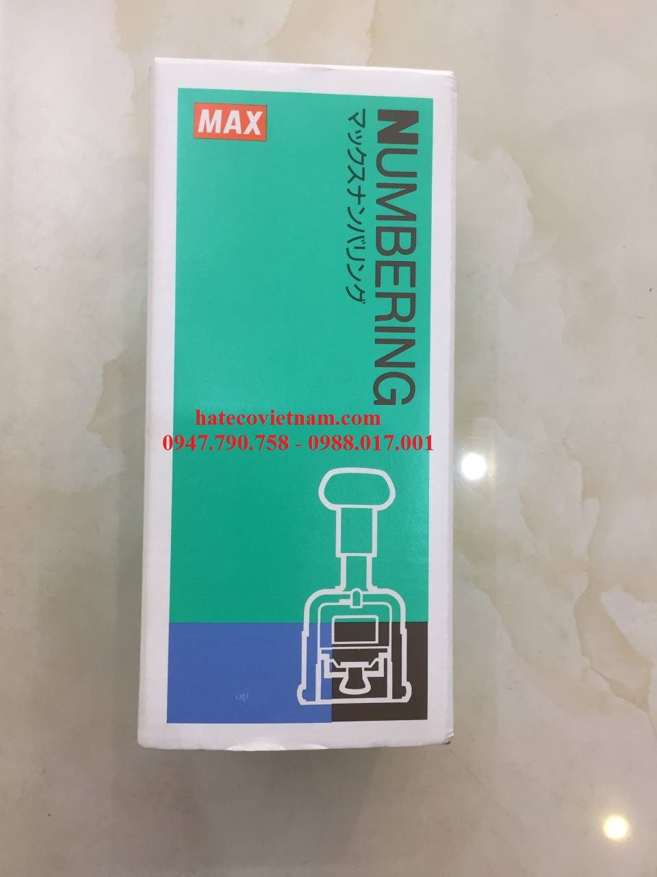 Dấu nhảy số tự động 6 số MAX N-607 NHẬT BẢN (HÀNG CHÍNH HÃNG)