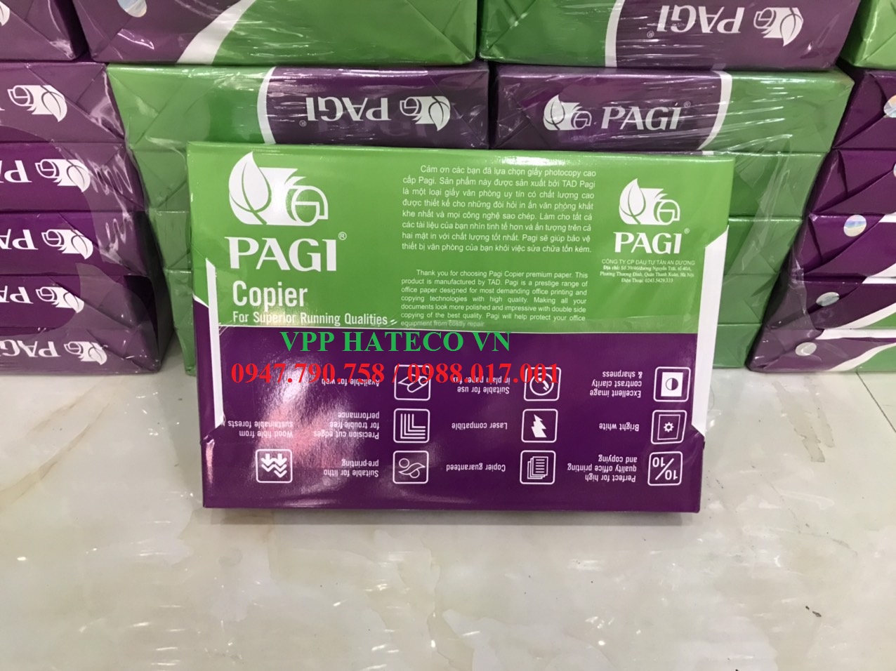 GIẤY IN PHOTO GREEN PINE/PAGI A4 ĐỊNH LƯỢNG 70 GSM - GIẤY PHOTO COPY A3 A4 A5 GIÁ RẺ