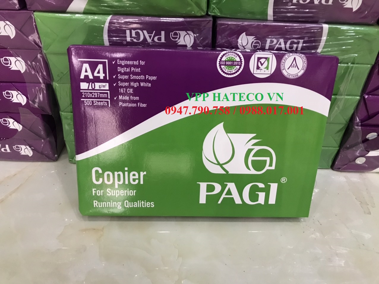 GIẤY IN PHOTO GREEN PINE/PAGI A4 ĐỊNH LƯỢNG 70 GSM - GIẤY PHOTO COPY A3 A4 A5 GIÁ RẺ