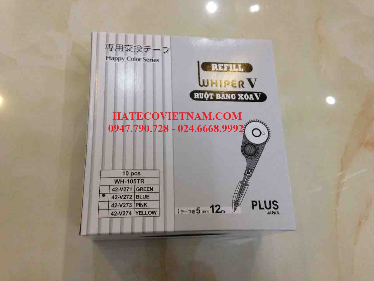 RUỘT BĂNG XÓA PLUS TO WH-105TR (12M) - RUỘT XÓA KÉO - RUỘT BÚT XÓA PHỦ KHÔ HÀNG CHÍNH HÃNG