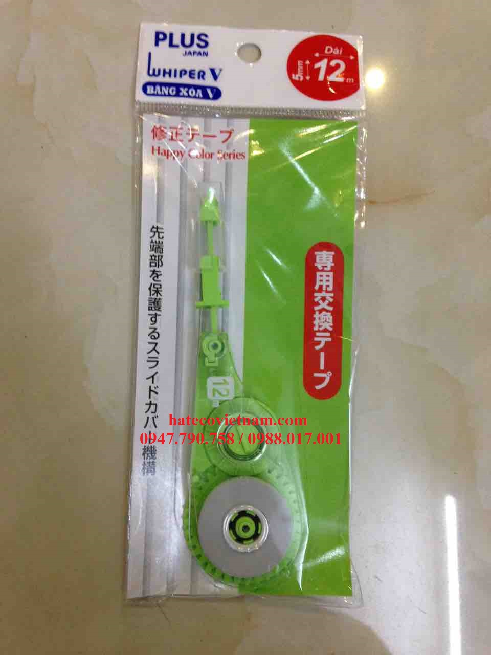 RUỘT BĂNG XÓA PLUS TO WH-105TR (12M) - RUỘT XÓA KÉO - RUỘT BÚT XÓA PHỦ KHÔ HÀNG CHÍNH HÃNG