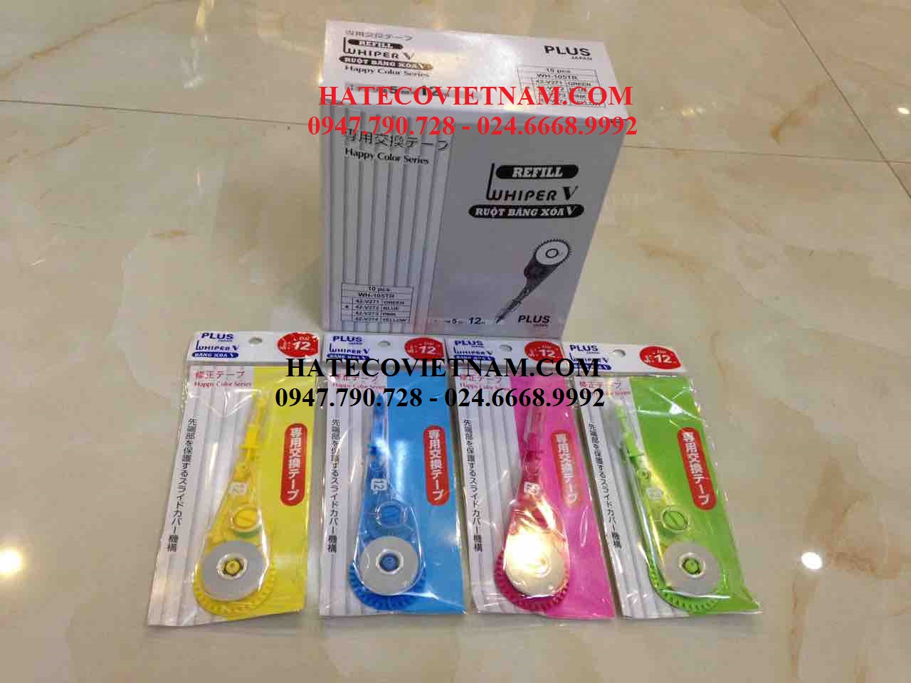 RUỘT BĂNG XÓA PLUS TO WH-105TR (12M) - RUỘT XÓA KÉO - RUỘT BÚT XÓA PHỦ KHÔ HÀNG CHÍNH HÃNG